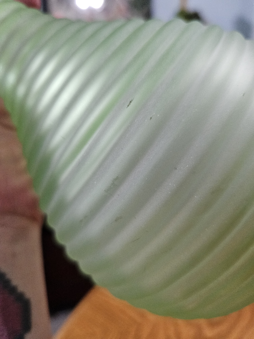 Vintage 1930s Frigidaire Frosted Uranium Green Depression Glass Decanter Vase - Picture 5 of 5
